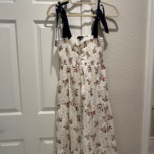 Smocked tie shoulder J. Crew maxi.